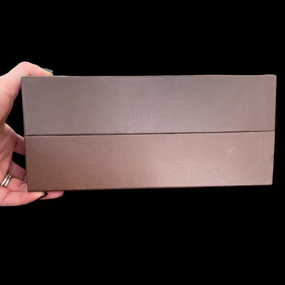 Louis Vuitton Gift Box Empty Storage Dark Brown Authentic Logo Flawed READ